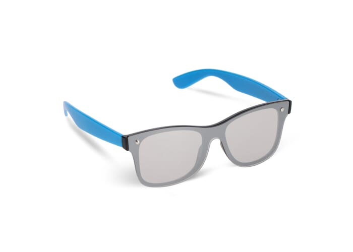 Lunettes promotionnelles miroir UV400 Justin R-PC Bleu clair